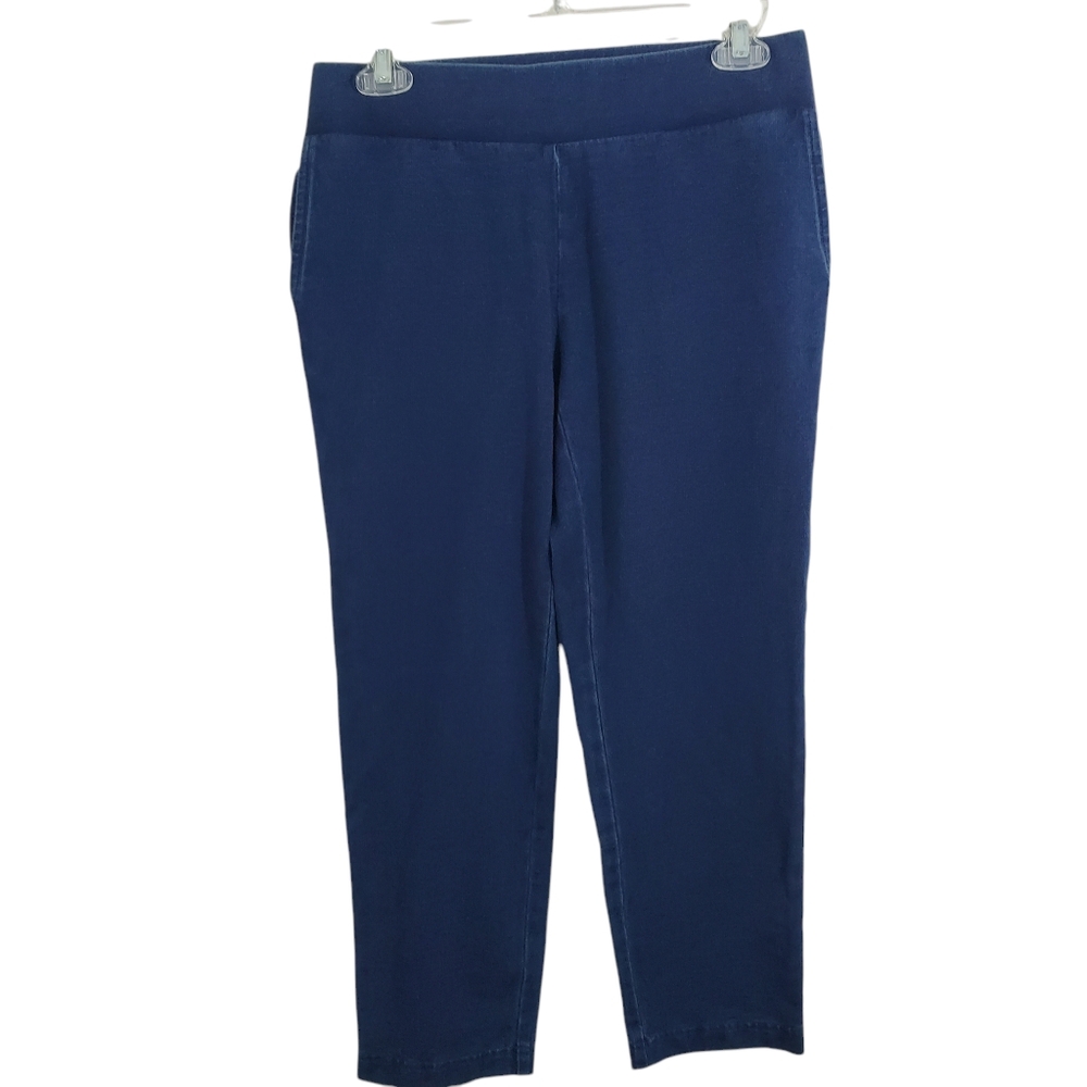 NWT J.Jill Pure Indigo Slim Crops Pants Everyday Wash Blue Casual XS Petite